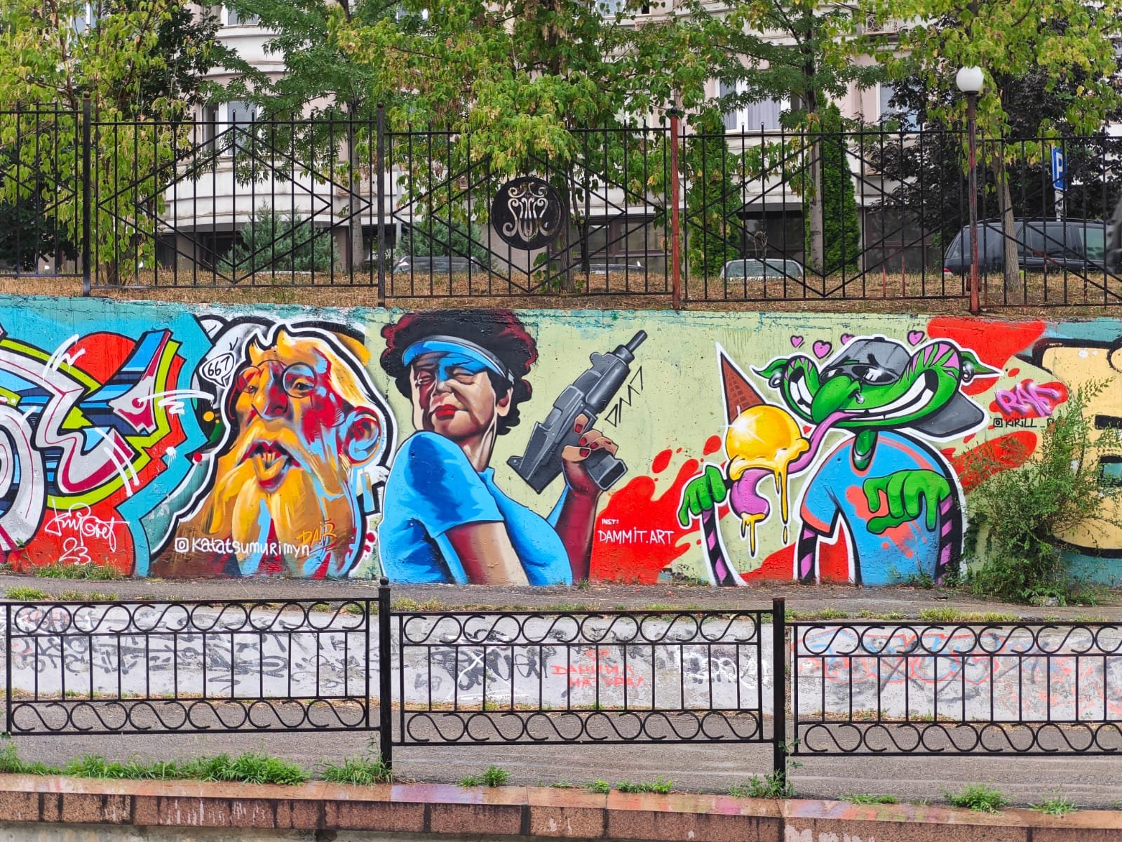 Graffiti Wall Almaty: Where Art Breathes Along the River