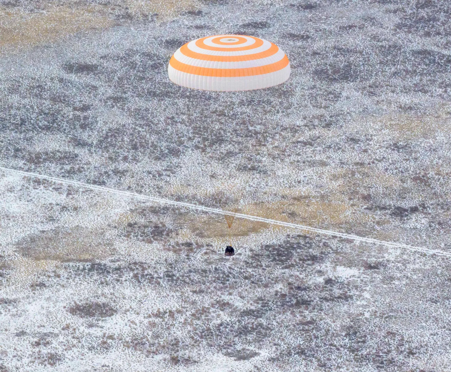 Soyuz Crew Lands: Ending 8th Month Space Research Journey