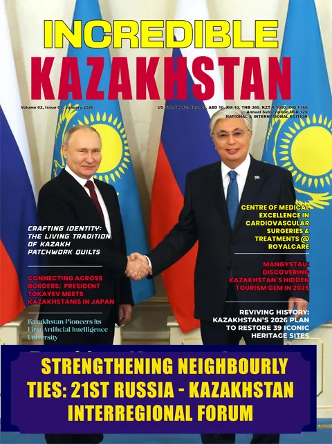 Incredible Kazakhstan Magazine — January 2026 cover